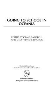 Cover of Going to school in Oceania by Craig Campbell