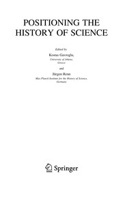Front cover of Positioning the history of science by Unknown