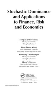 Front cover of Stochastic dominance and applications to finance, risk and economics by Unknown