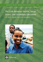 Front cover of The link between health, social issues, and secondary education by Robert Smith