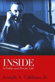 Cover of Inside by Joseph A. Califano