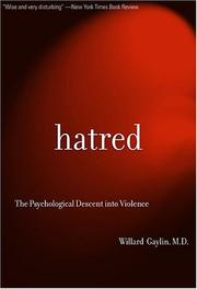 Cover of Hatred by Willard Gaylin