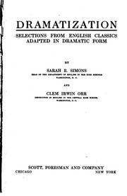 Cover of Dramatization by Simons, Sarah Emma
