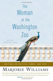 Front cover of The woman at the Washington Zoo by Marjorie Williams