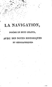 Cover of La navigation by J. Esménard