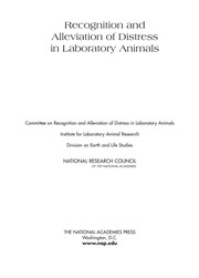 Front cover of Recognition and alleviation of distress in laboratory animals by Unknown