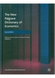 Front cover of The new Palgrave dictionary of economics by Steven N. Durlauf
