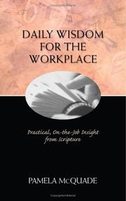 Front cover of Daily wisdom for the workplace by Pamela McQuade
