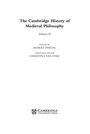 Front cover of The Cambridge history of medieval philosophy by Robert Pasnau