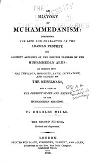 Front cover of An history of Muhammedanism by Mills, Charles