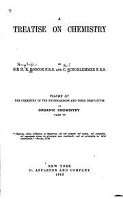 Front cover of A Treatise on Chemistry by Henry E. Roscoe