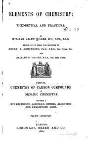 Cover of Elements of Chemistry: Theoretical and Practical by William Allen Miller