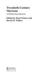Front cover of Twentieth-century Marxism by Daryl Glaser