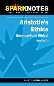 Cover of Aristotle's Ethics (SparkNotes Literature Guide) (SparkNotes Literature Guides) by SparkNotes