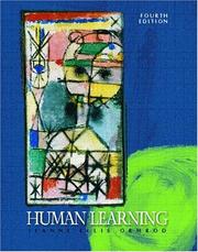 Cover of Human Learning by Jeanne Ellis Ormrod
