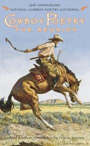 Cover of Cowboy poetry by Virginia Bennett