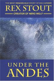 Cover of Under the Andes by Rex Stout
