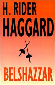 Cover of Belshazzar by H. Rider Haggard