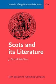 Front cover of Scots and its literature by J. Derrick McClure