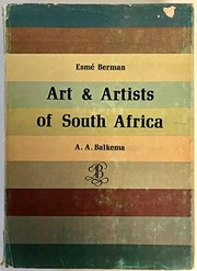 Front cover of Art and artists of South Africa by Esmé Berman