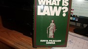 Front cover of What is law? by S. Prakash Sinha