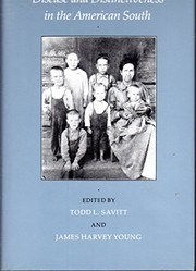 Front cover of Disease and Distinctiveness in the American South by Todd L. Savitt