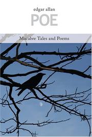 Front cover of Macabre Tales & Poems [8 stories, 15 poems] by Edgar Allan Poe