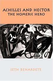 Cover of Achilles and Hector by Seth Benardete