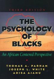 Cover of The psychology of Blacks by Thomas A. Parham