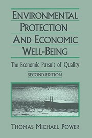 Front cover of Environmental protection and economic well-being by Thomas Michael Power