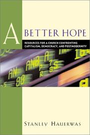 Cover of A better hope by Stanley Hauerwas