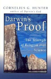Cover of Darwin's proof by Cornelius G. Hunter