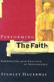 Cover of Performing the Faith by Stanley Hauerwas