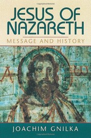Front cover of Jesus of Nazareth by Joachim Gnilka
