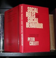 Front cover of Social rules and social behaviour by Peter Collett