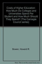 Cover of The costs of higher education by Howard Rothmann Bowen