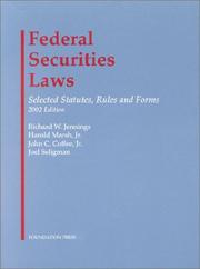 Cover of Federal Securities Laws by Richard W. Jennings