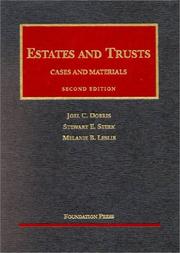 Cover of Estates and trusts by Joel C. Dobris