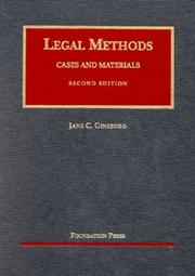 Cover of Legal methods by Jane C. Ginsburg