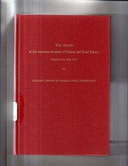 Cover of Interest groups in international perspective by Robert Vance Presthus