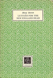 Front cover of Letters for the New England dead by Mary Baron
