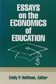 Front cover of Essays on the economics of education by Unknown