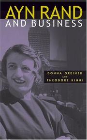 Front cover of Ayn Rand and business by Donna Greiner