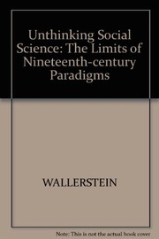 Cover of Unthinking social science by Immanuel Maurice Wallerstein