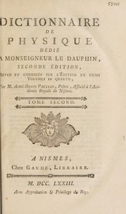 Front cover of Dictionnaire de physique by Aimé-Henri Paulian