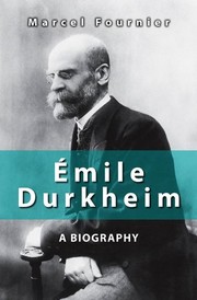 Cover of Emile Durkheim by Marcel Fournier