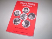 Cover of Teaching reading to deaf children by Beatrice Ostern Hart