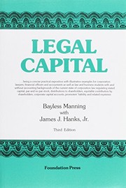 Front cover of Legal capital by Bayless Manning