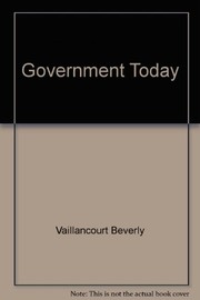 Front cover of Government Today by Beverly Vaillancourt