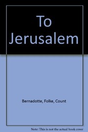 Cover of Till Jerusalem by Folke Bernadotte